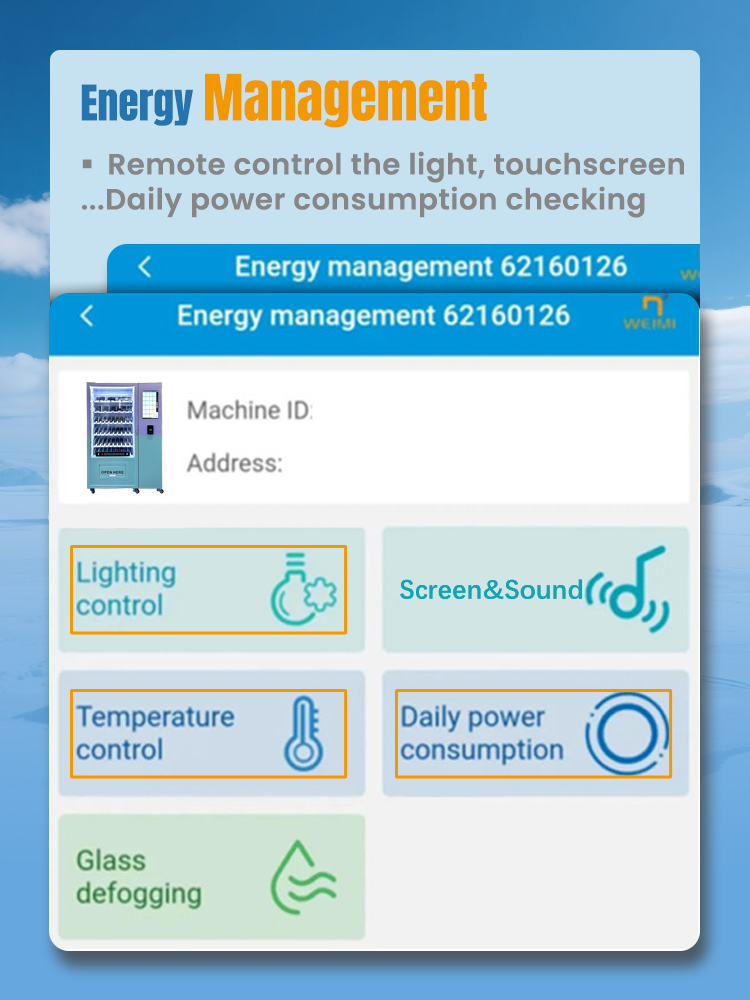 ice cream vending machine energy management