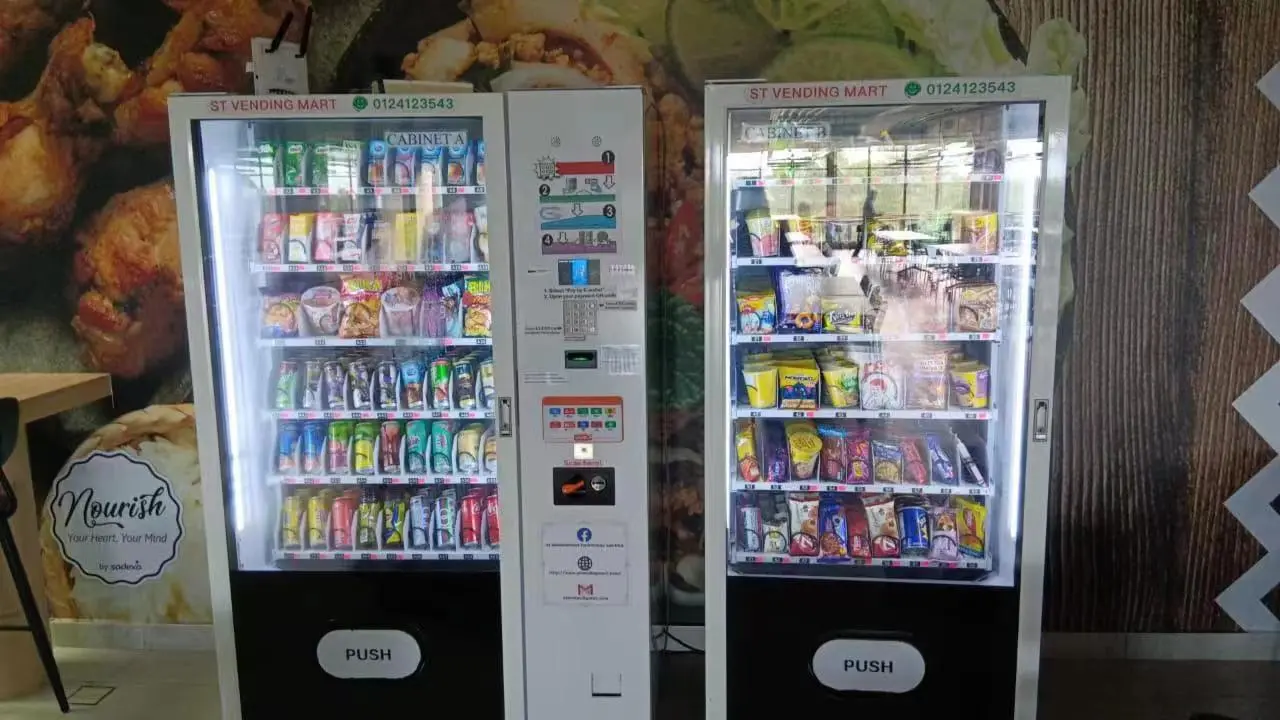 micron smart combo snack drink vending machine in Philippines