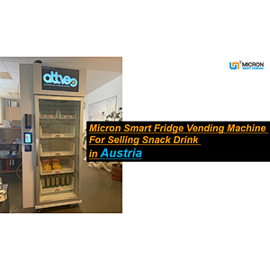 Snack beer vending machine with age verify in Austria Micron Smart Vending