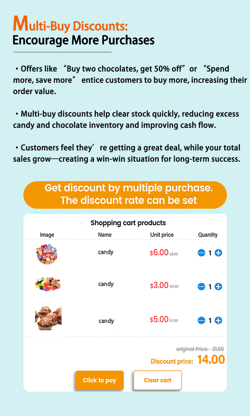 candy vending machine discounts on multi-buys