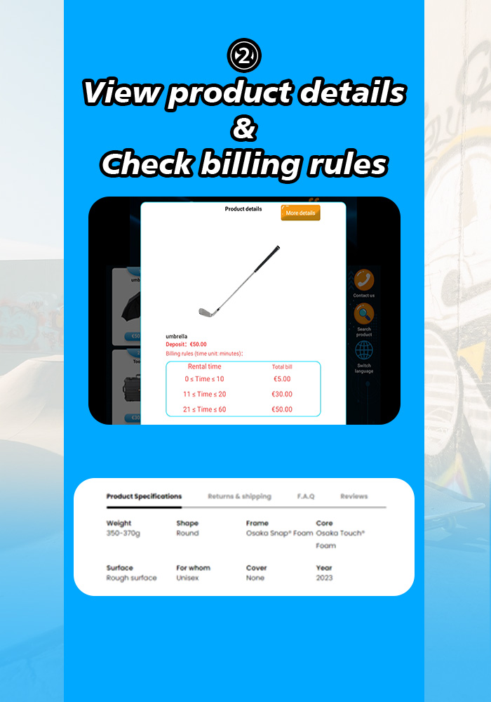 Smart Golf Club Rental Locker for Courses, Resorts, and Tourist Destinations