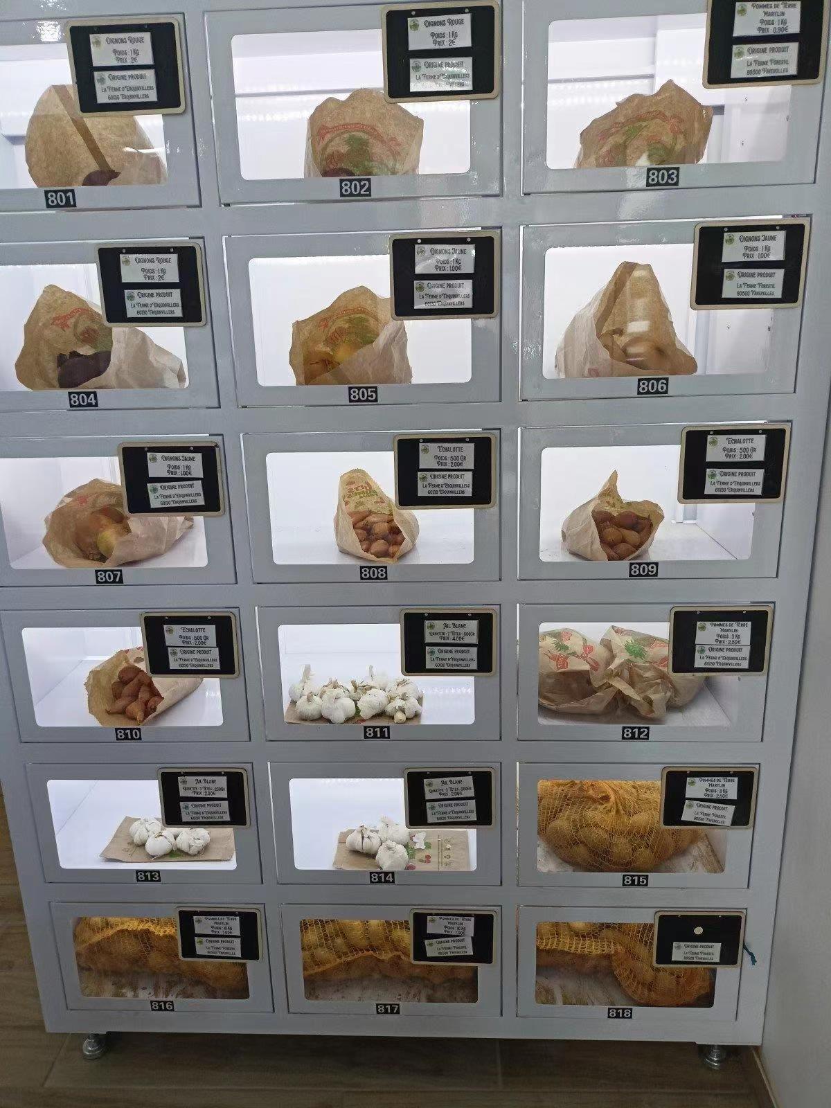 France: Fram product vending machine in France Micron smart cooling locker vending machine