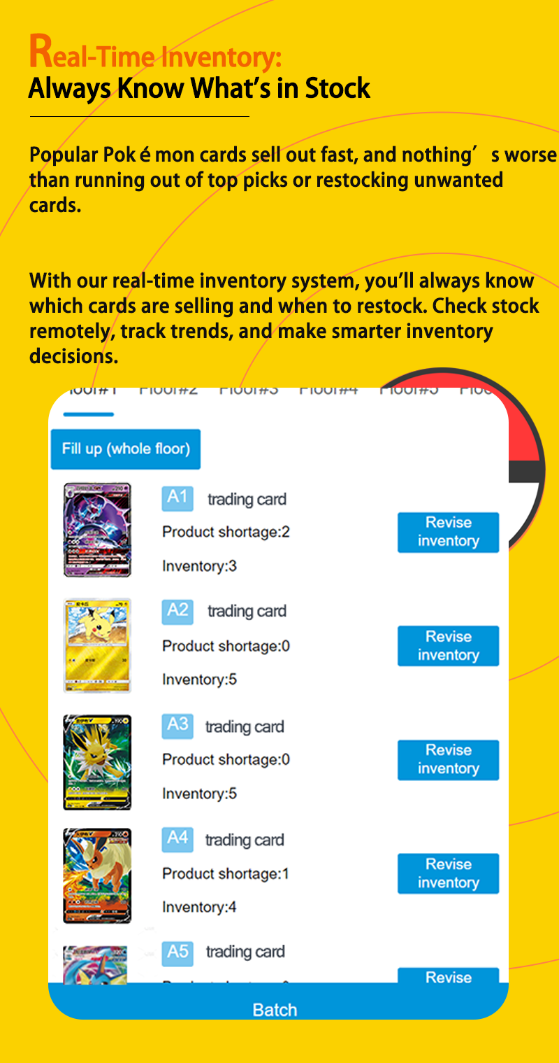 trading card vending machine remotely manage trading card vending machine with ease