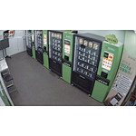 Hot meal and snack vending machine in South Korea. Micron Smart Vending