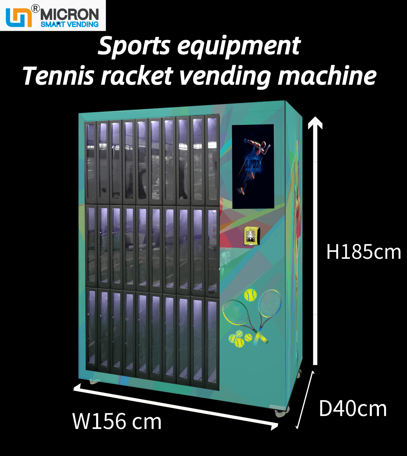 Padel racket locker vending machine for sale tennis rackets Custom designed sport equipment vending machine