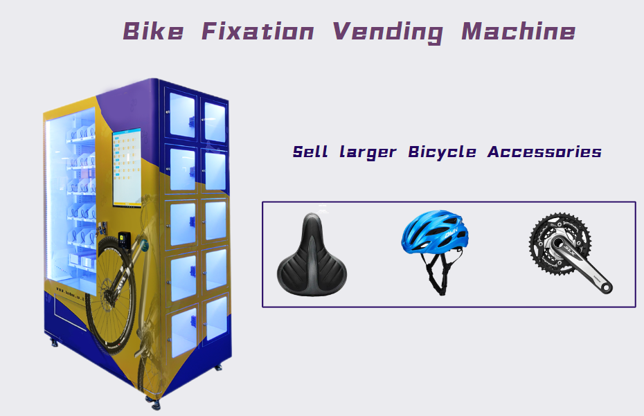 Bike Fixation Vending Machine can sell larger bicycle accessories