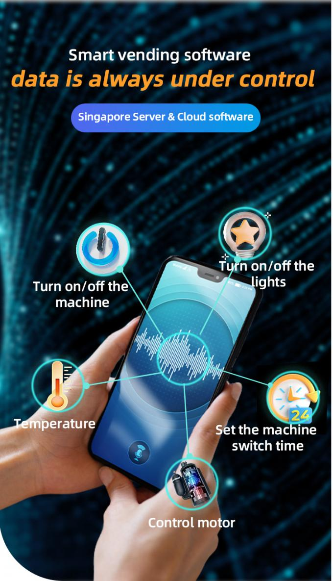 You can manage the energy of your snack vending machine remotely.