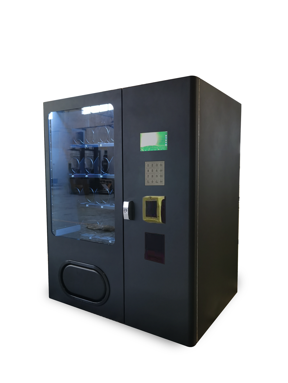 Un mini distributeur automatique de vape à vendre avec lecteur de carte peut être posé sur la table