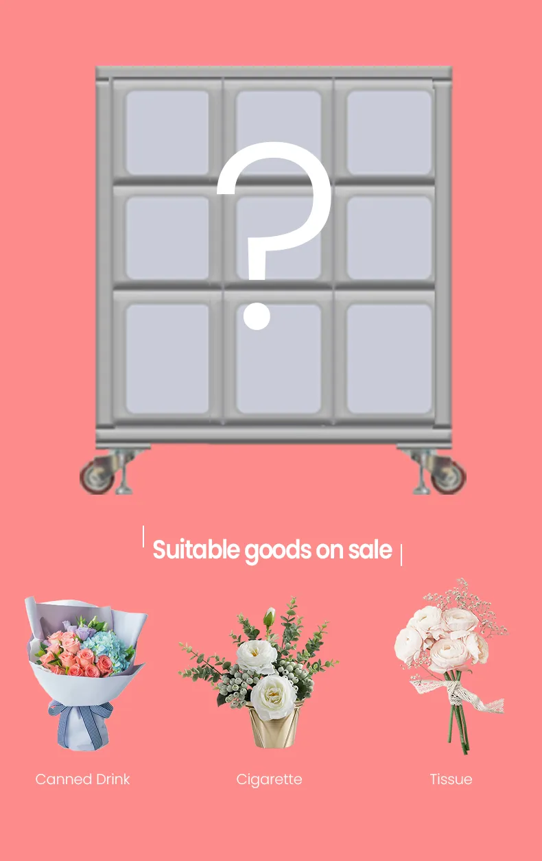 the fresh flower vending machine with gifts combined
