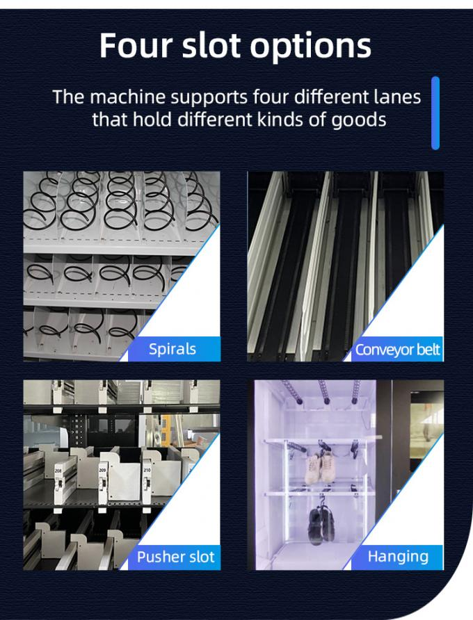 There are 4 different types of slot of this ball vending machine.