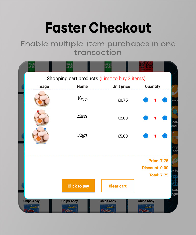 Customers can buy multiple products in one transaction.