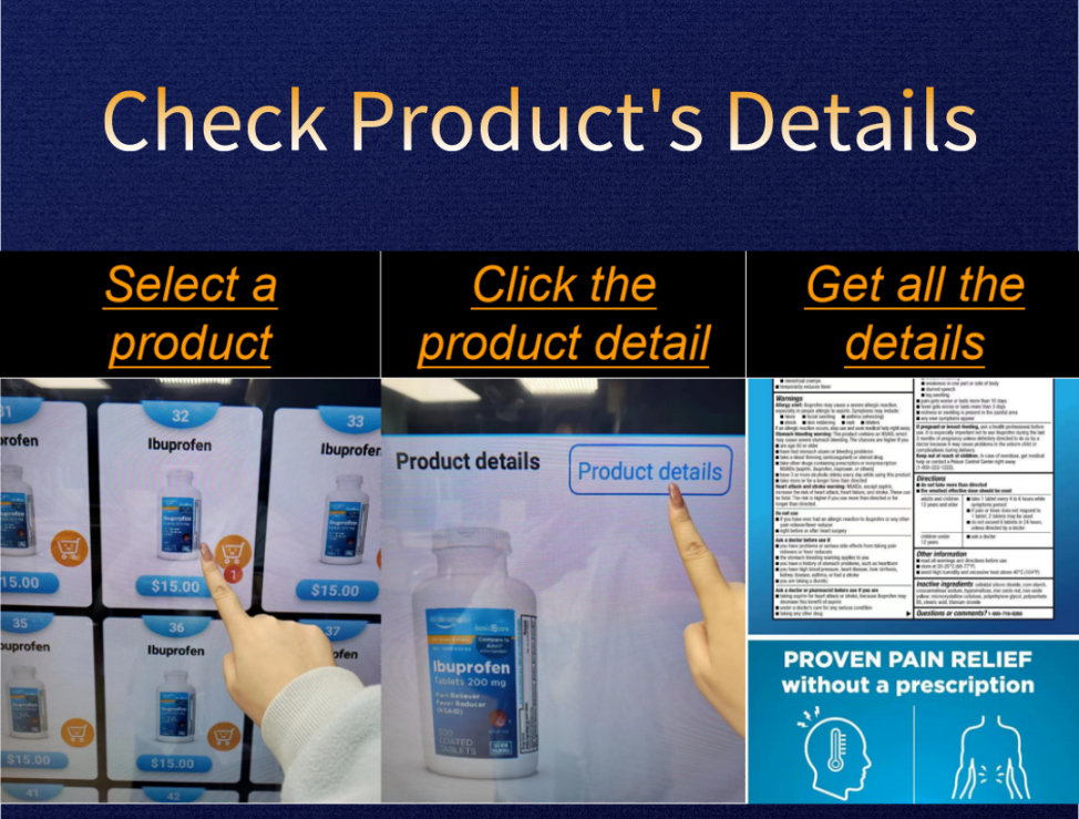 vending machine check products details