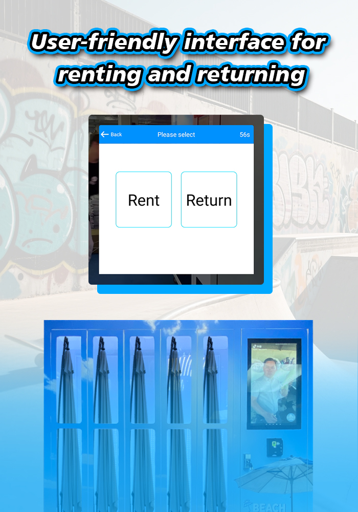 user friendly interface for renting and returning