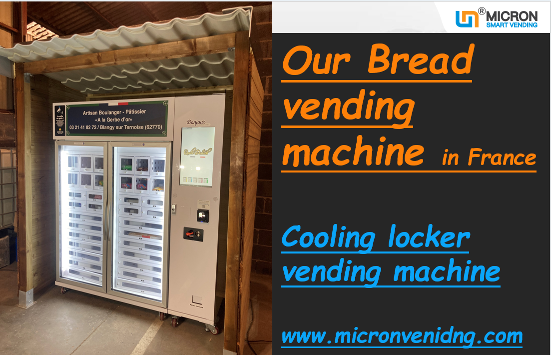 France: Bread vending machine in France Micron cooling locker vending machine