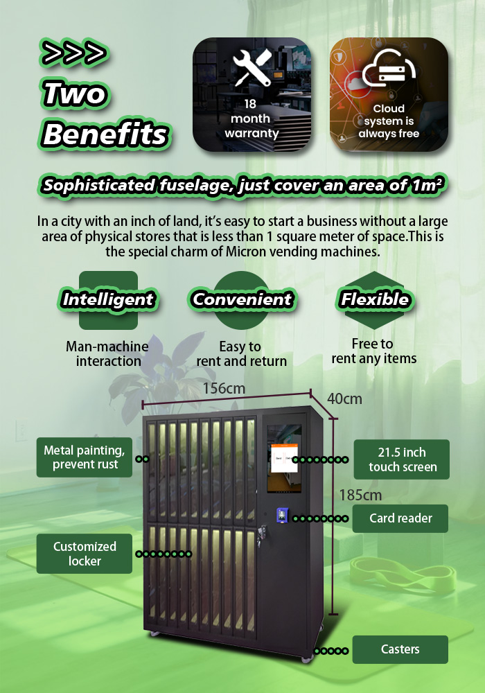 We offer 18 month warranty for this locker vending machine.