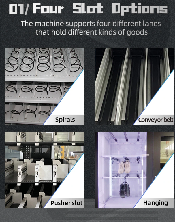 Badminton Racket Vending Machine internal display