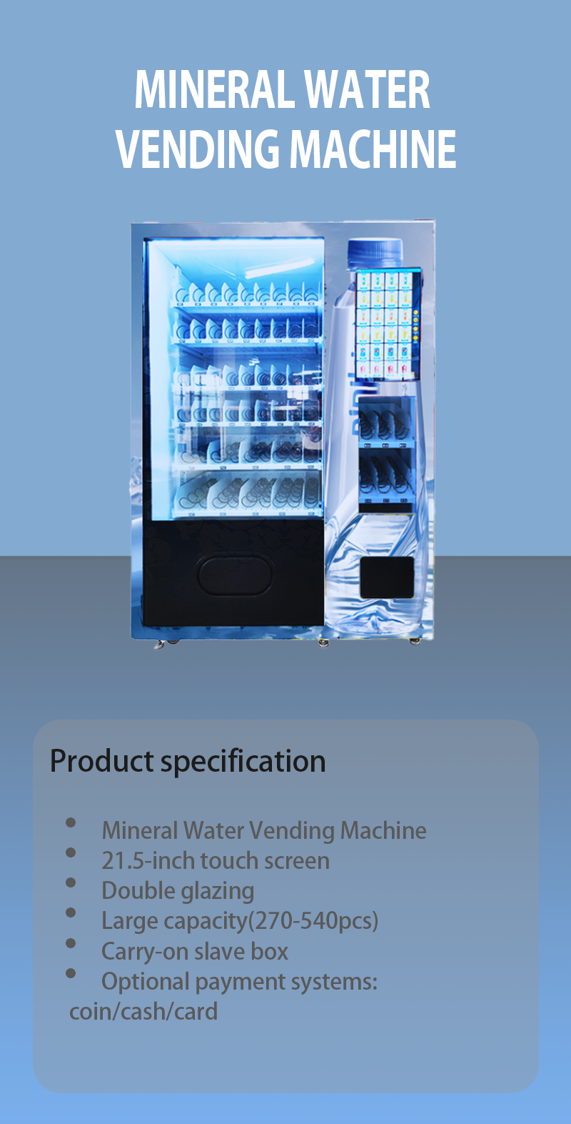 Mineral Water Vending Machine Product Specification