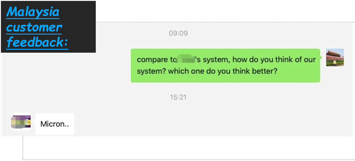 Malaysia customer feedback to our smart vending machine