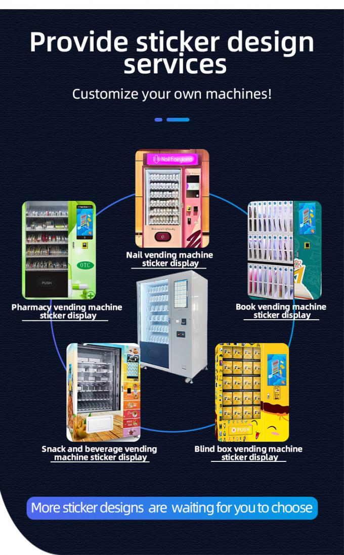 You can customize the sticker for your ball vending machine.