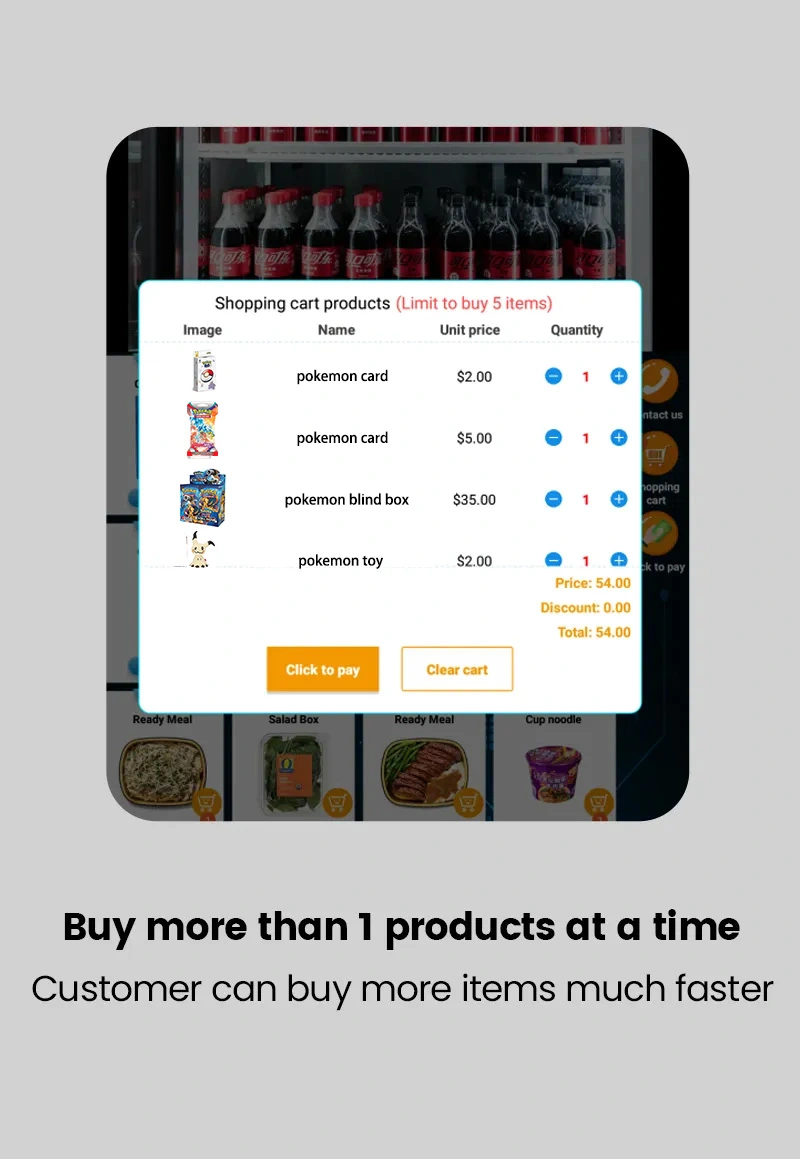 Pokemon Automated Retail Vending Machine data analysis and touch function introduction