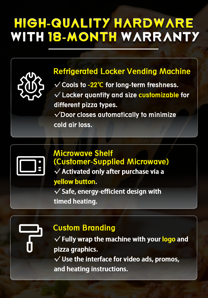 combo pizza vending machine