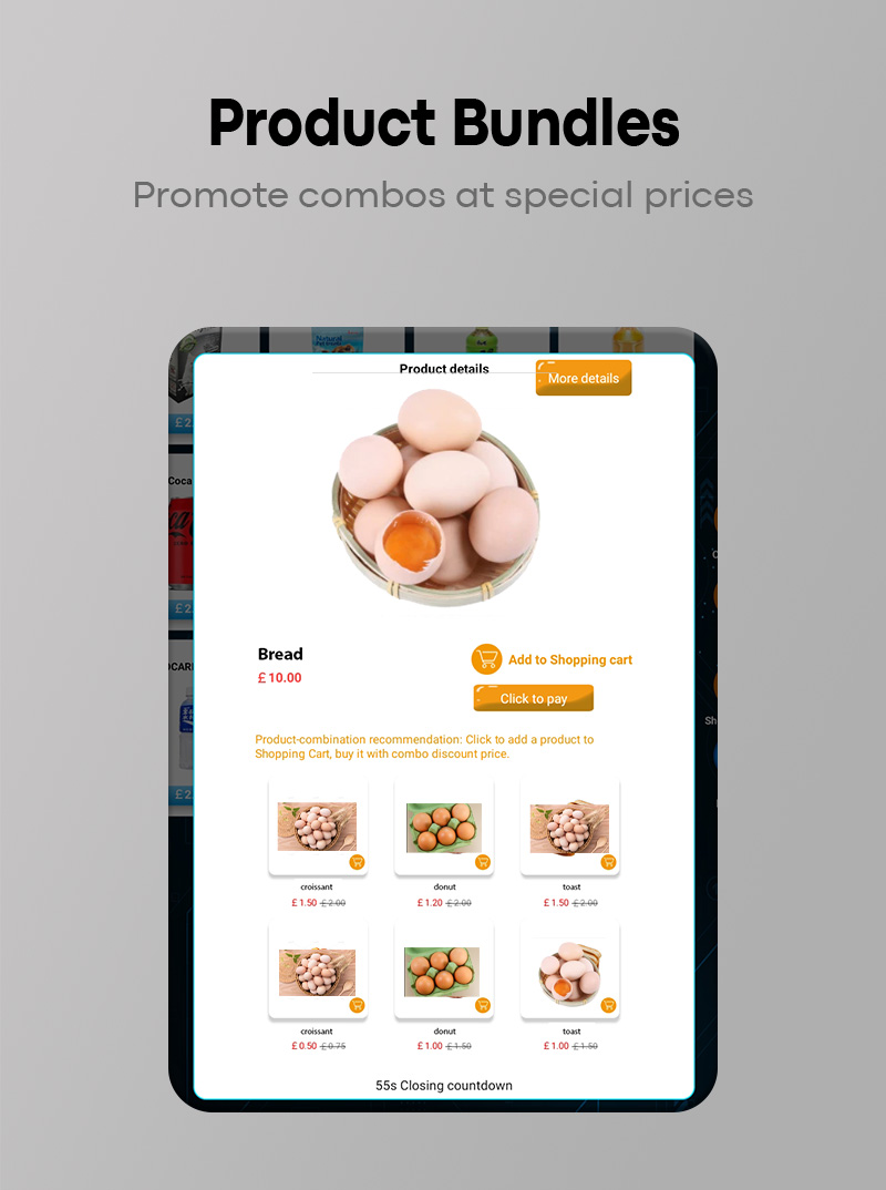 You can set a bundle sale discount for your egg locker vending machine.