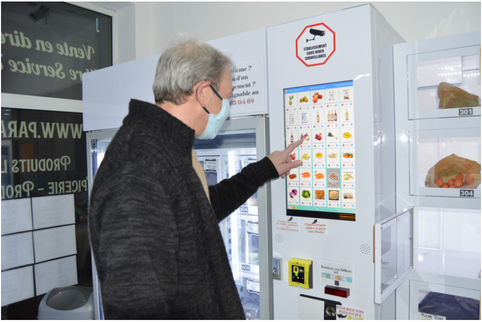 Micron farm produce vending machine can sell vegetable, egg, meat and snack drink micron smart fridge vending machine supplier and manufacturer