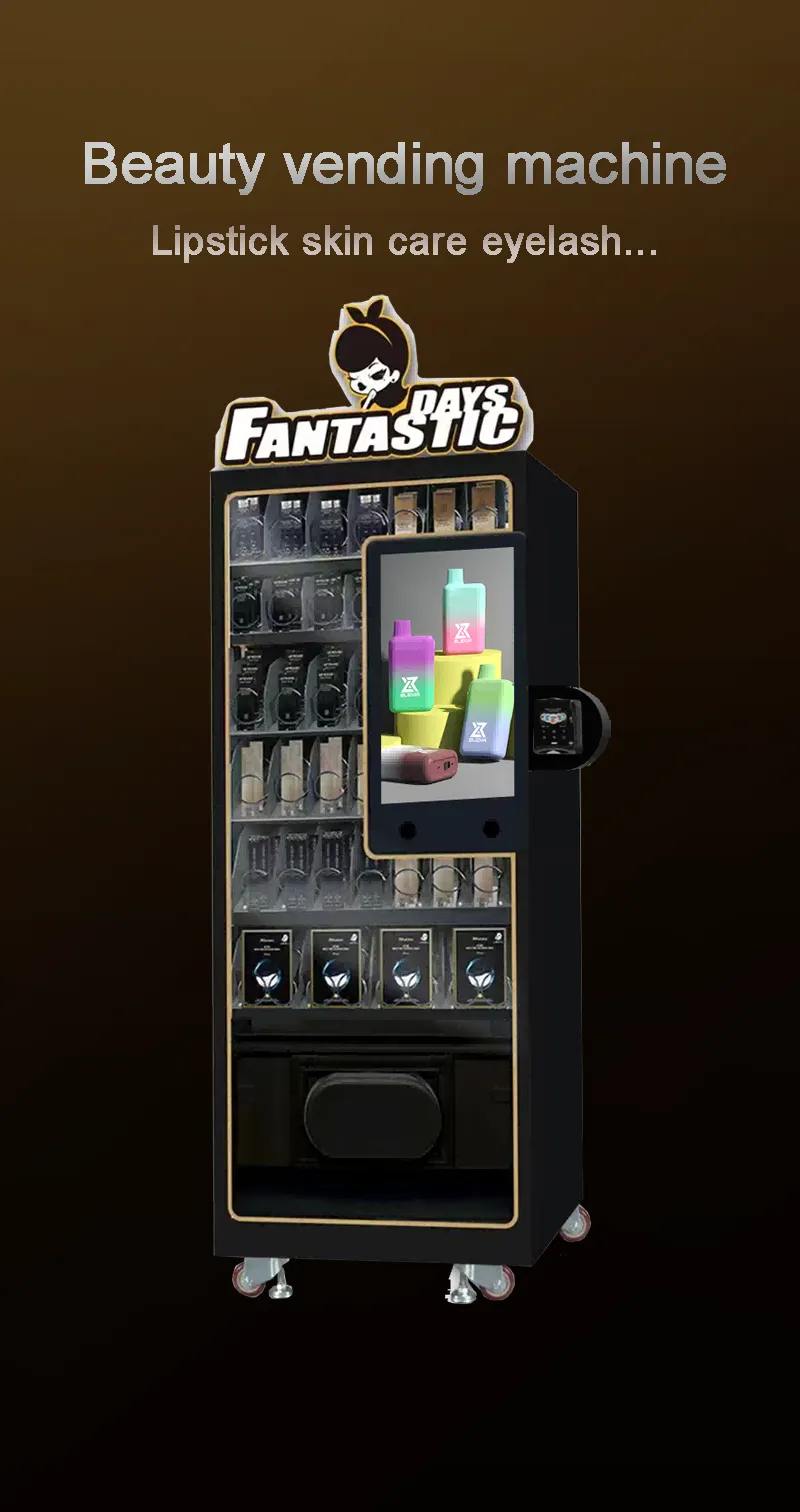 Micron smart floor standing beauty vending machine for falsh eyelashes