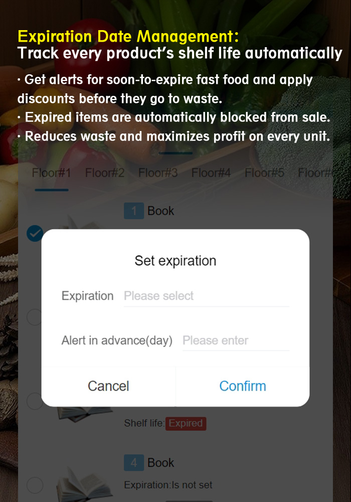 You can set the product's shelf life on your vending machine with microwave, if the product soon to expire, it can have a discount automatically.
