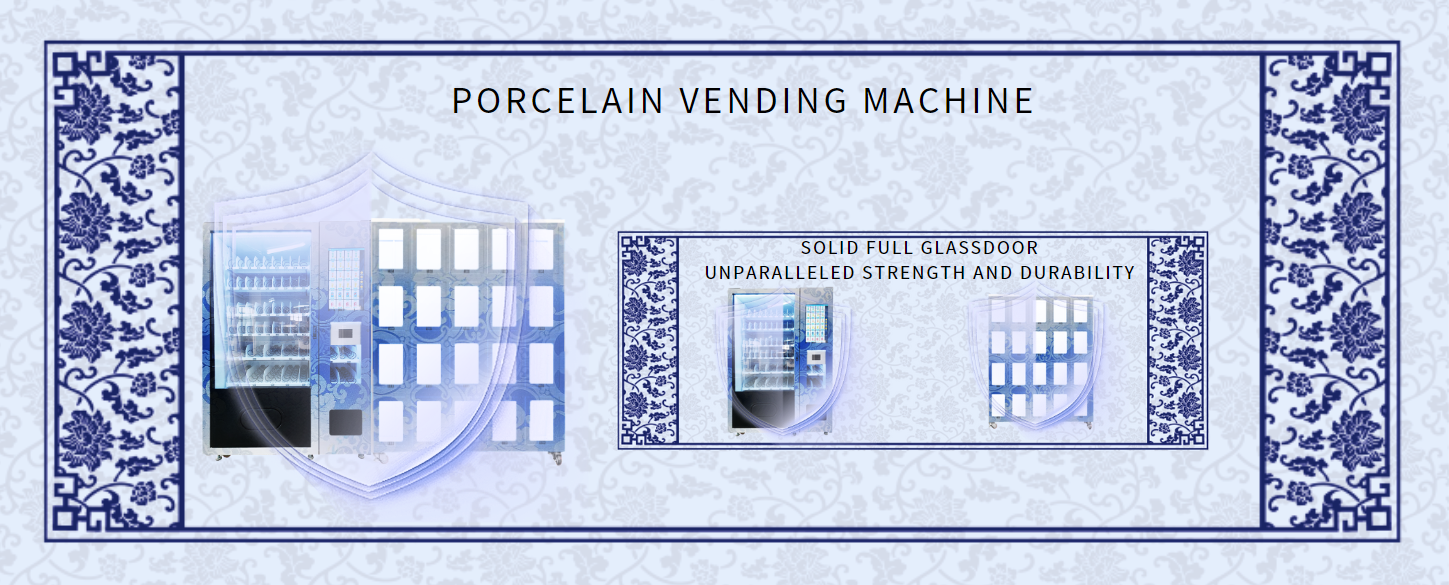 Porcelain vending machine solid full glassdoor