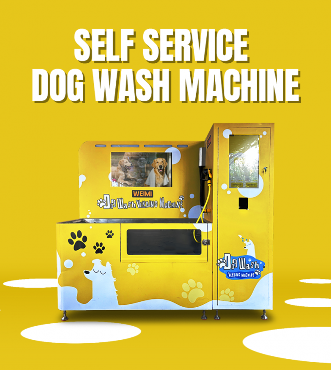 Self service dog wash machine is suitable for pet grooming store.