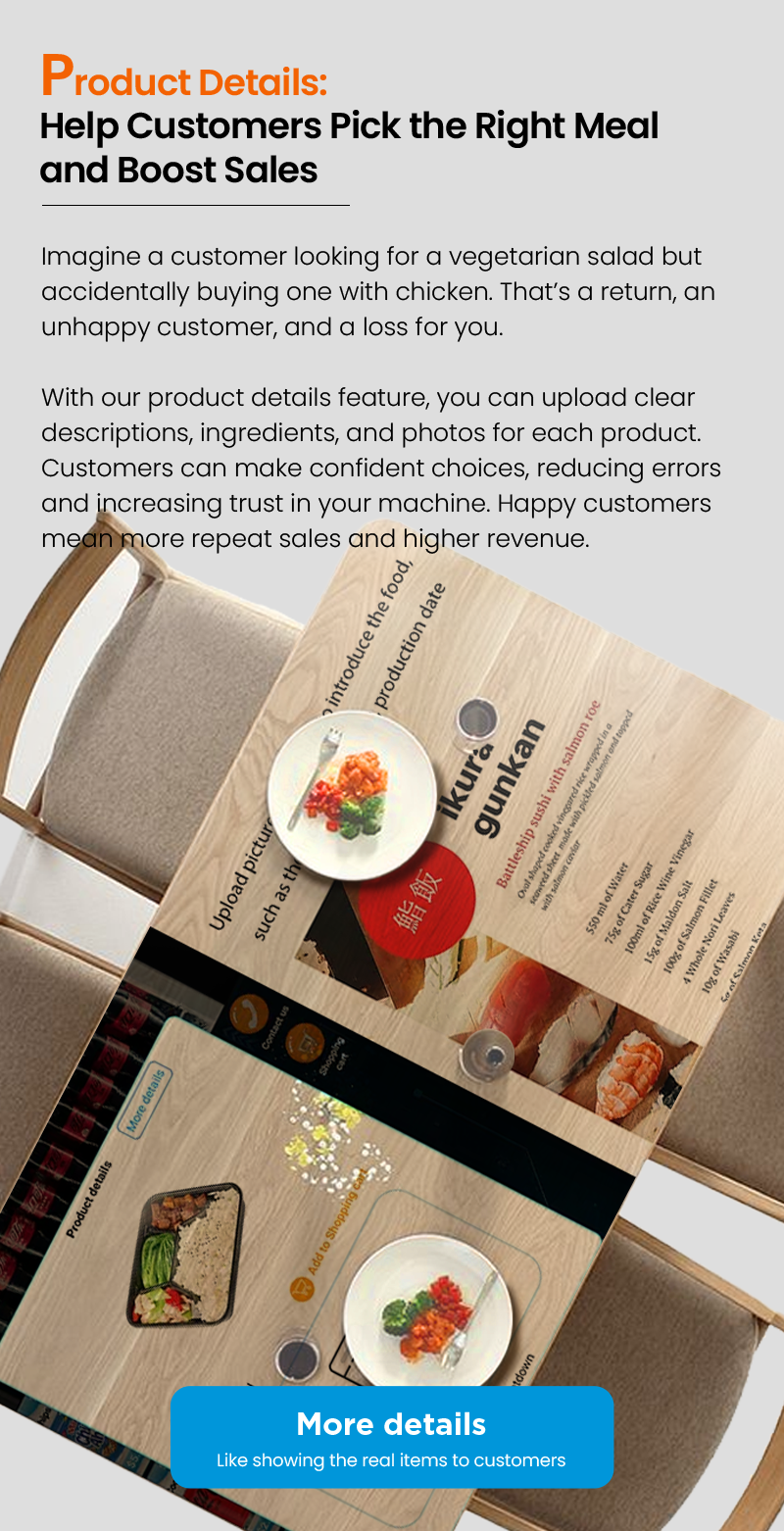 prepared meals vending machine help customers pick the right meal and boost sales