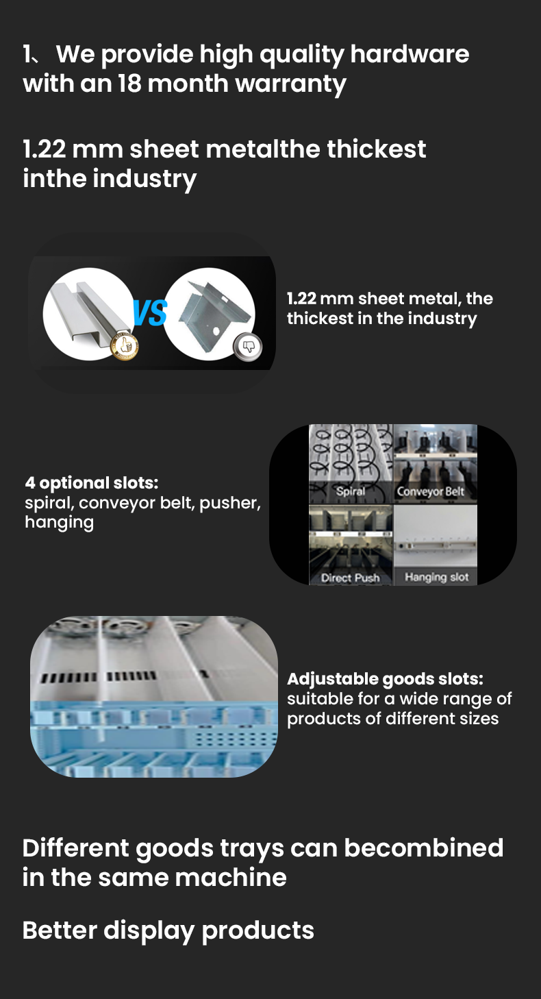 vending machine provide the high quality hardware