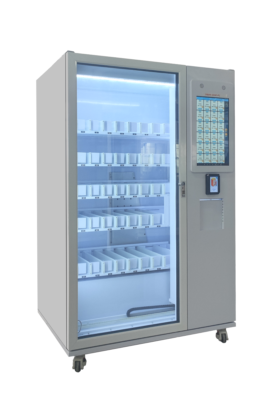 Distributeur automatique d'alcool de bière avec ascenseur, âge vierfy et livraison sécurisée par écran tactile