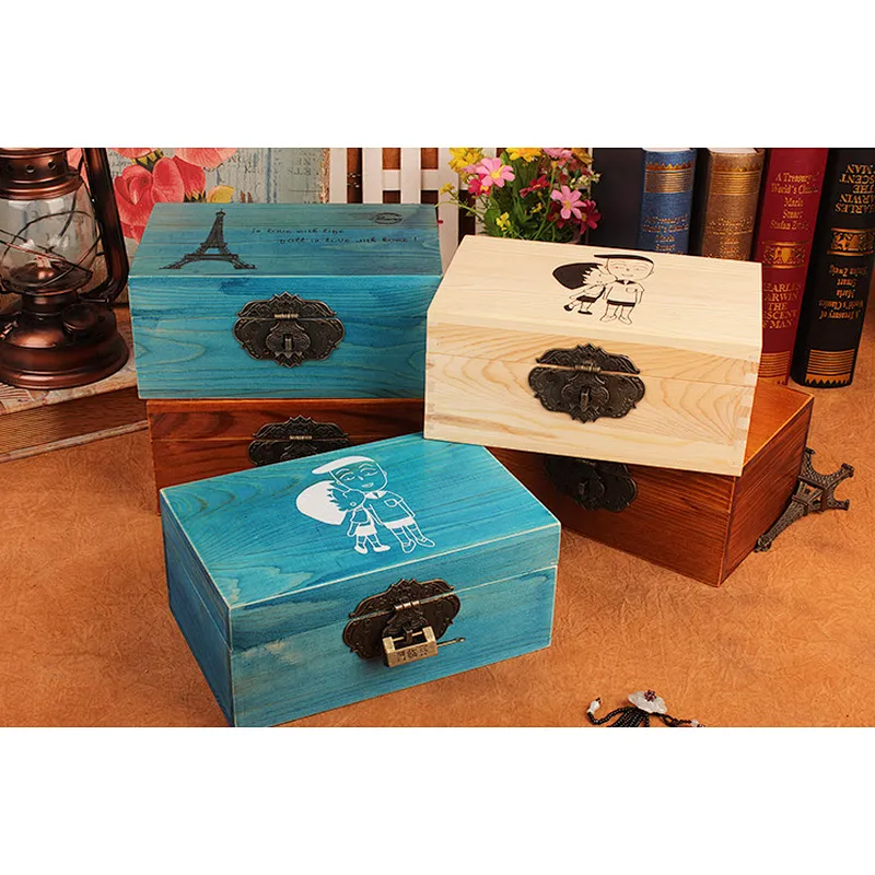 Wooden Treasure Chest Box