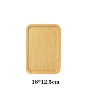 Square Wood Plate,Made of Wholewood,No glue