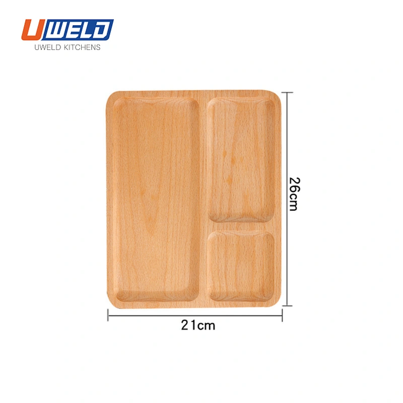 Uweld Kitchens Natural Solid Wood Serving Plate Wood Cheese Cutting Board Bread Board Beech Wood Steak Board