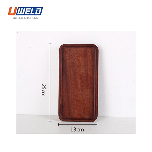 Uweld Kitchens Natural Solid Wood Serving Plate Steak Board Pizza Board Cutting Board  Butcher Block  Beech Wood Black walnut
