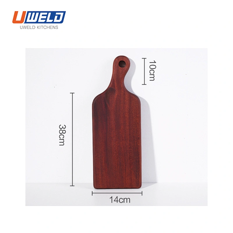 Uweld Kitchens Natural Solid Wood Serving Plate Steak Board Pizza Board Cutting Board  Butcher Block  Beech Wood Black walnut