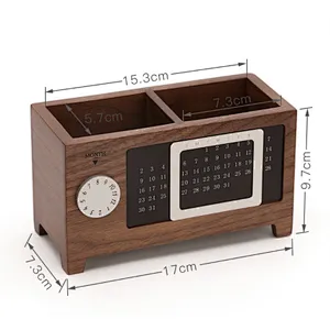 Uweld Kitchens Natural Solid Wood Tabletop Organizer Gift Box Treasure Chest   Beech Wood Black walnut