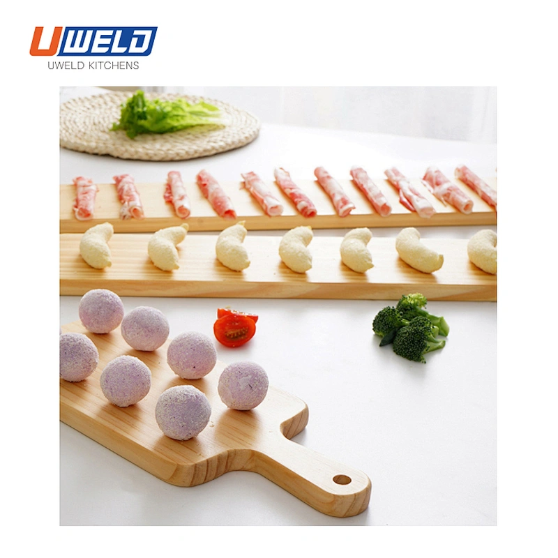 Uweld Kitchens Natural Solid Wood Sushi Plate Serving Plate Wood Serving Trays Black Walnut Serving Plates