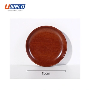 Uweld Kitchens Natural Solid Wood Serving Plate Wood Cheese Cutting Board Bread Board Black Walnut Steak Board