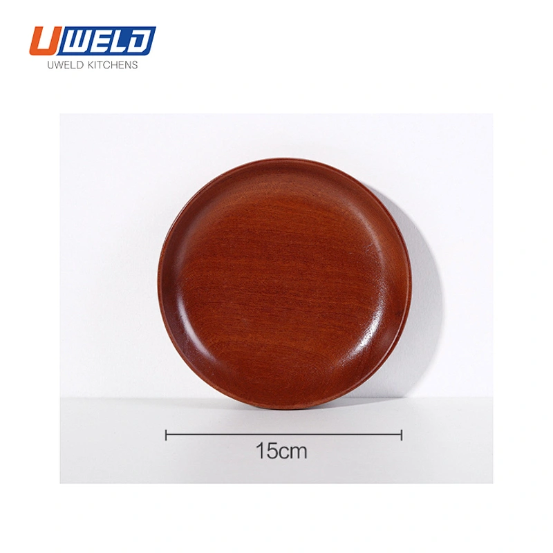 Uweld Kitchens Natural Solid Wood Serving Plate Wood Cheese Cutting Board Bread Board Black Walnut Steak Board