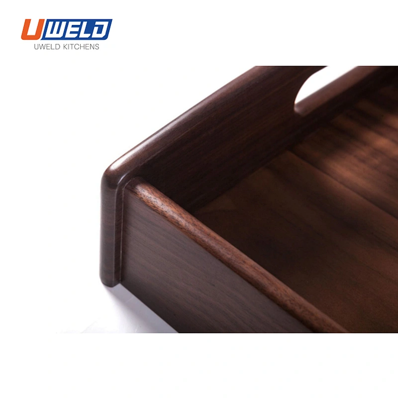 Uweld Kitchens Natural Solid Wood Pizza Serving Plate Wood Serving Trays Black Walnut Serving Plates