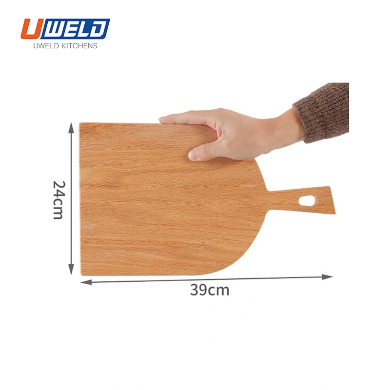 Uweld Kitchens Natural Solid Wood Cheese Cutting Board Serving Plate Steak Board Pizza Board Beech Wood Black walnut