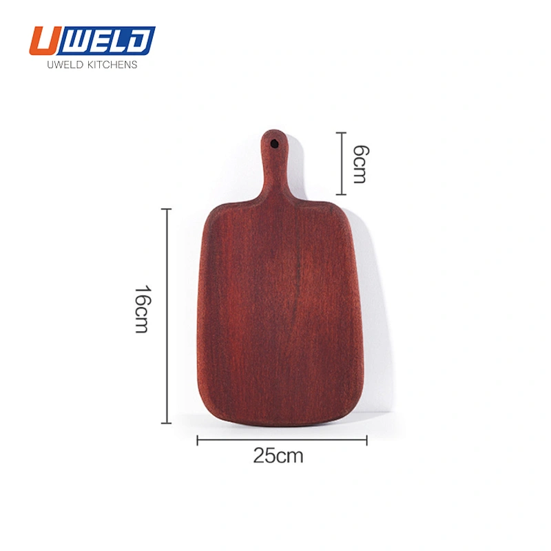 Uweld Kitchens Natural Solid Wood Serving Plate Wood Cheese Cutting Board Bread Board Black Walnut Steak Board