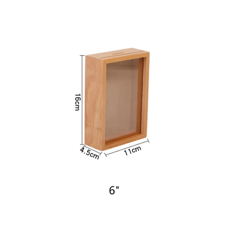 Photo Frame Photo Stand  Natural Solid Wood   Beech Wood Black walnut