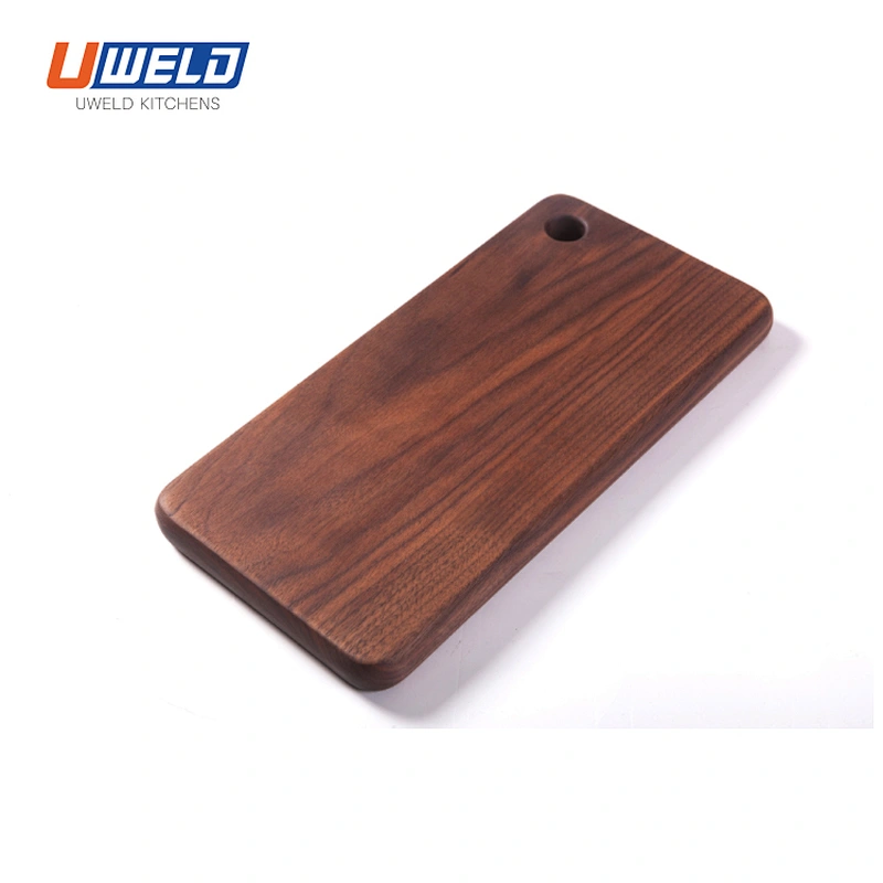Uweld Kitchens Natural Solid Wood Serving Plate Wood Cheese Cutting Board Bread Board Black Walnut Steak Board