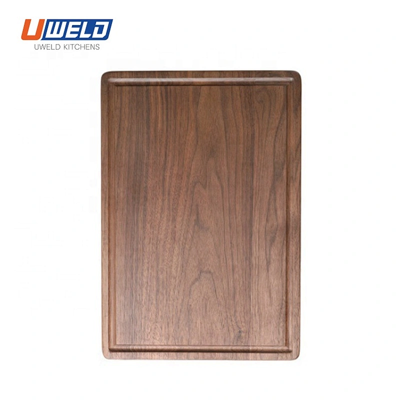Uweld Kitchens Large Walnut Wood Cutting Board Juice Groove Black Walnut Cutting Board  Butcher Block 16*12