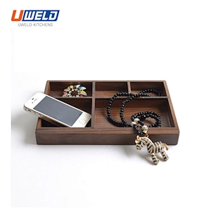Uweld Kitchens Natural Solid Wood Serving Plate Wood Cheese Cutting Board Bread Board Black Walnut Steak Board